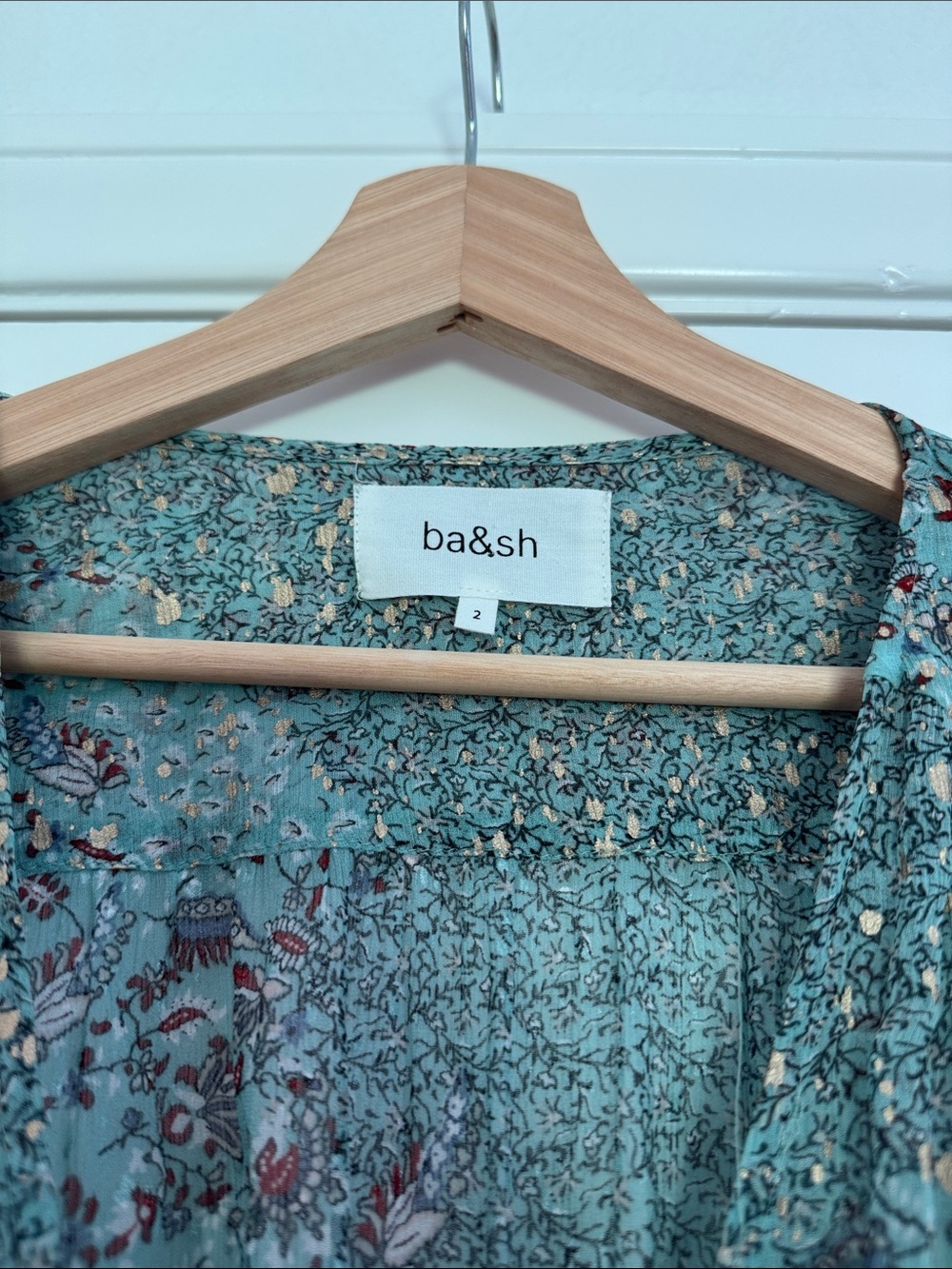 ba&sh Oriane Printed Wrap Maxi Dress - Picture 4 of 4